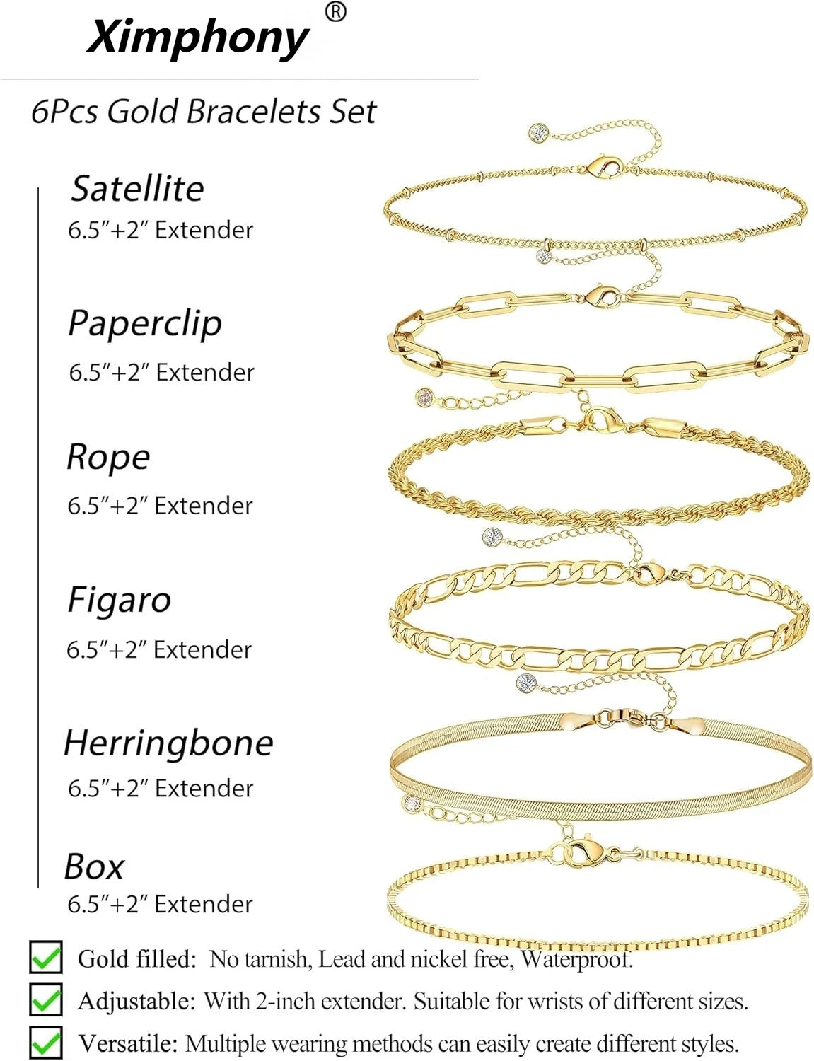 Gift Set Silver Bracelets for Women Trendy Sterling Silver Jewelry Set for Women Bracelets for Women Gold Jewelry set