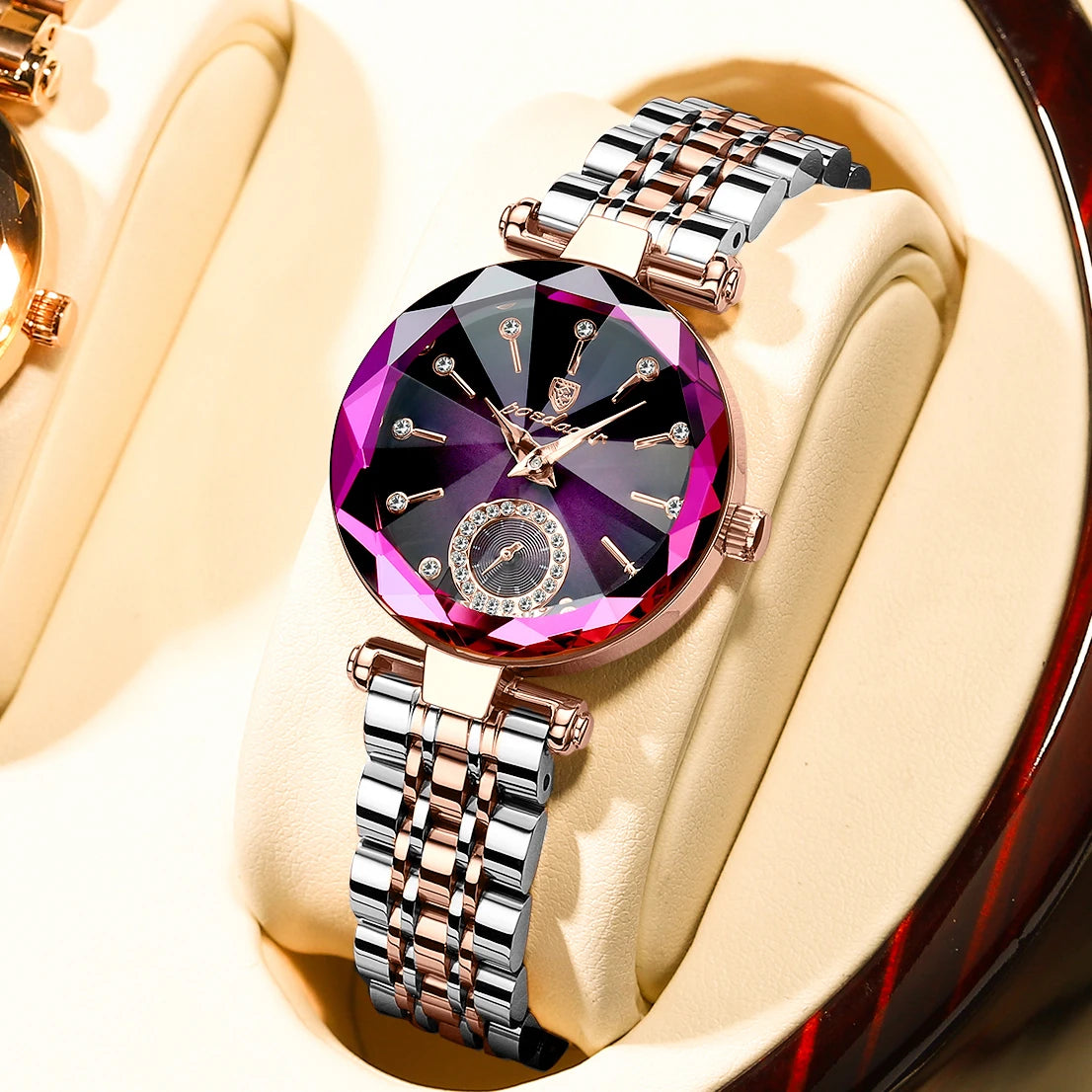 Luxury Elegant Ladies Wristwatch Waterproof Stainless Steel Watch for Woman