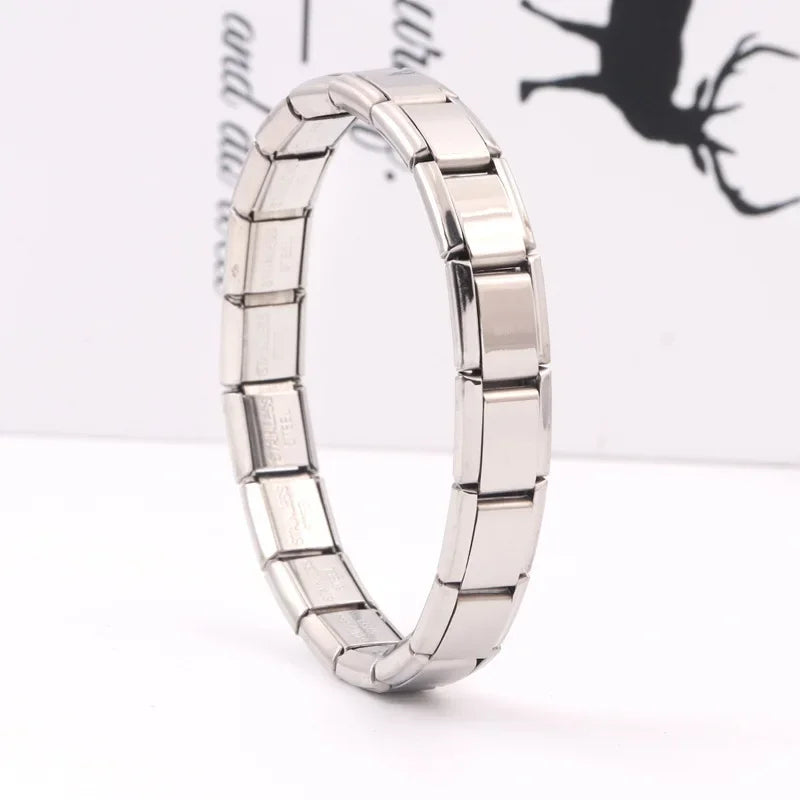 Stainless Steel Carving Bracelet  Material: Stainless steel  Size: 17.5 centimeters long  Color: Steel